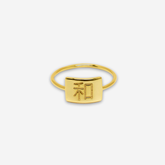 Harmony (和) Oval Signet Ring