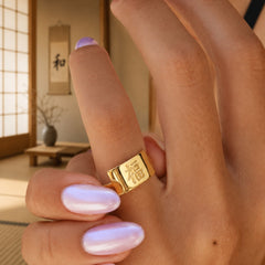 Good Fortune Oval Signet Ring