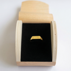 Good Fortune Minimal Signet Ring
