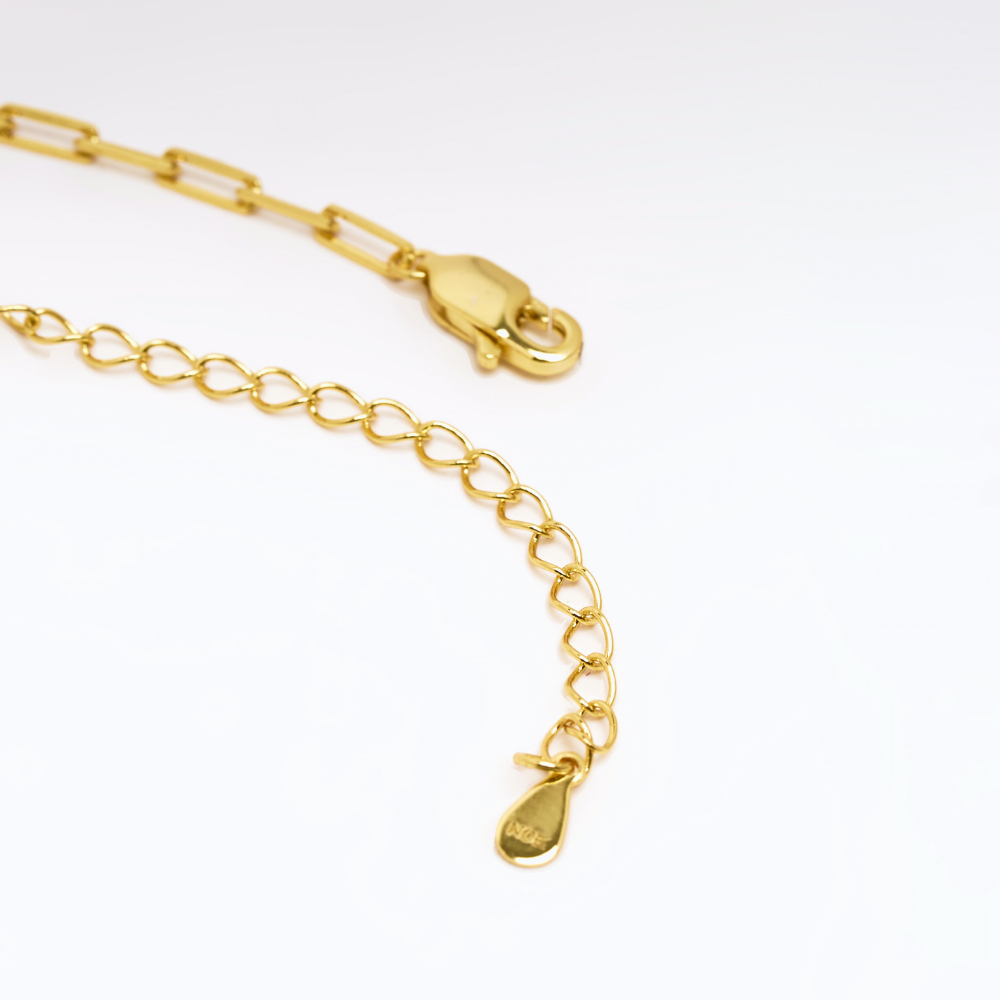 Enso Bound Paperclip Necklace